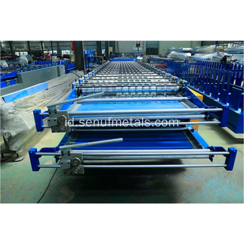 Mesin roll forming panel atap lapisan ganda